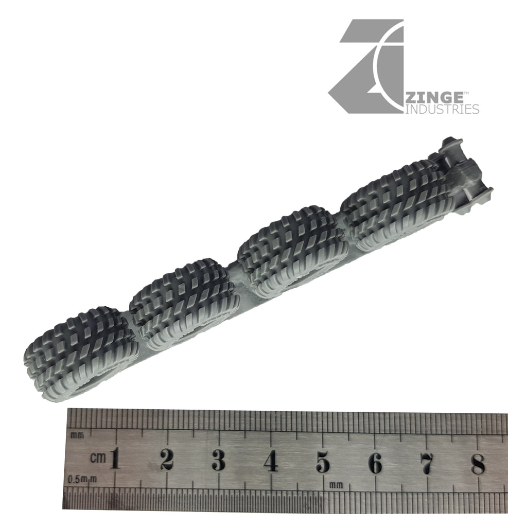 Wheels - 19mm Road Wheel X 4 Sprue-Vehicle Accessories-Photo1-Zinge Industries