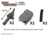 Big Guns - Saturation Fire - Minigun, Back Pack & Flexible Ammo Belt set x 2-Armoury, Infantry-Photo4-Zinge Industries