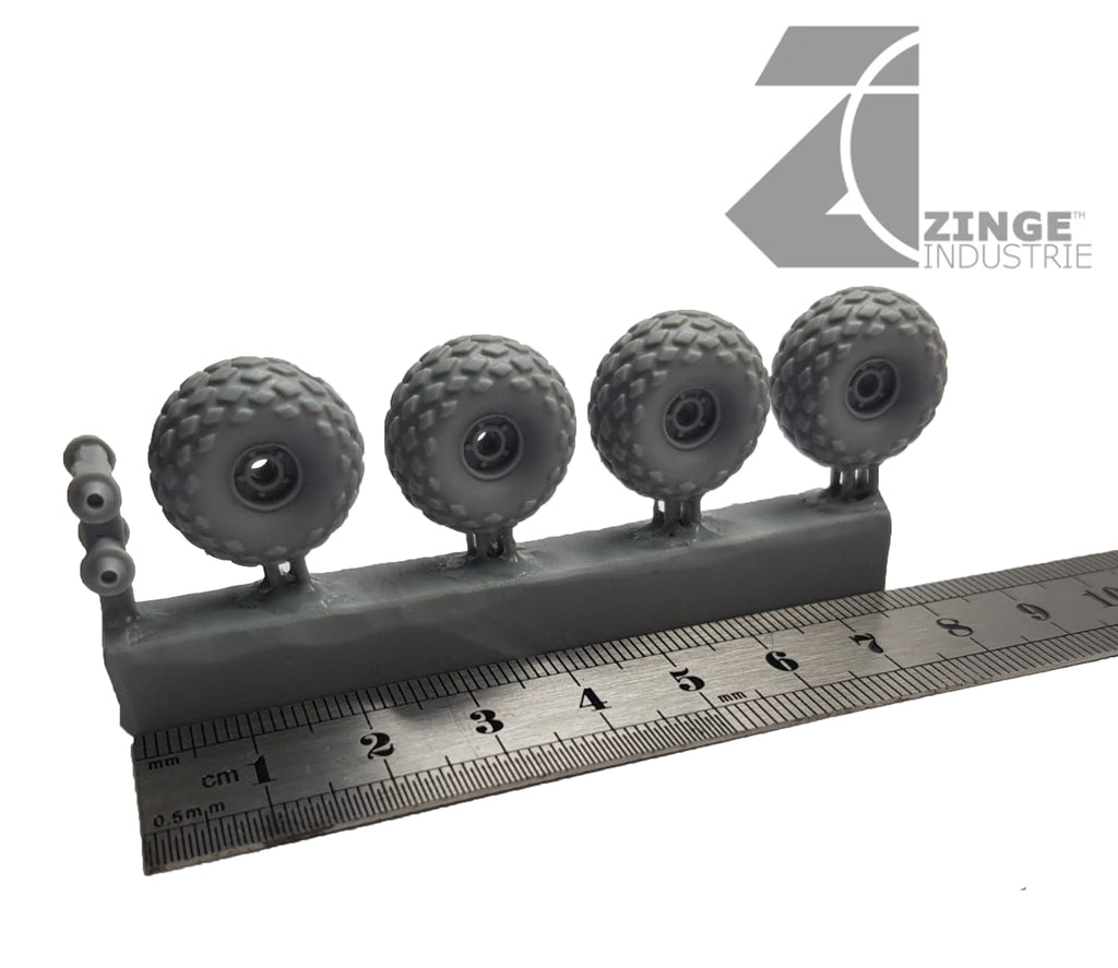 Wheels - 19mm All Terrain Wheel X 4 Sprue-Vehicle Accessories-Photo1-Zinge Industries