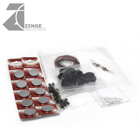 LED Model Electrical Starter Pack B (Large Batteries CR2032 For Large Models)-Electronics-Photo1-Zinge Industries