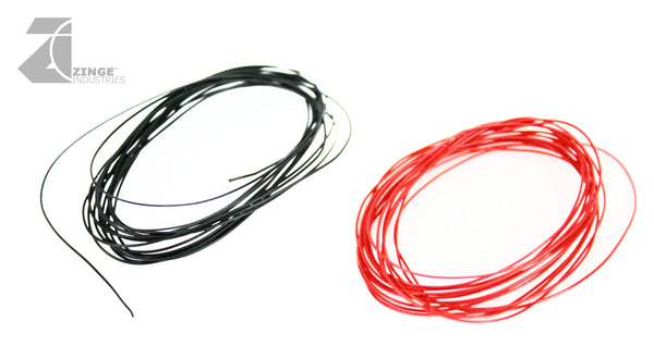 2m Black and Red Thin Wire