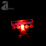 Bulkhead Lights - Sprue of 5 - 15mm Round Bulkhead - Transparent Light Diffuser-Clear Resin, Scenery-Photo3-Zinge Industries