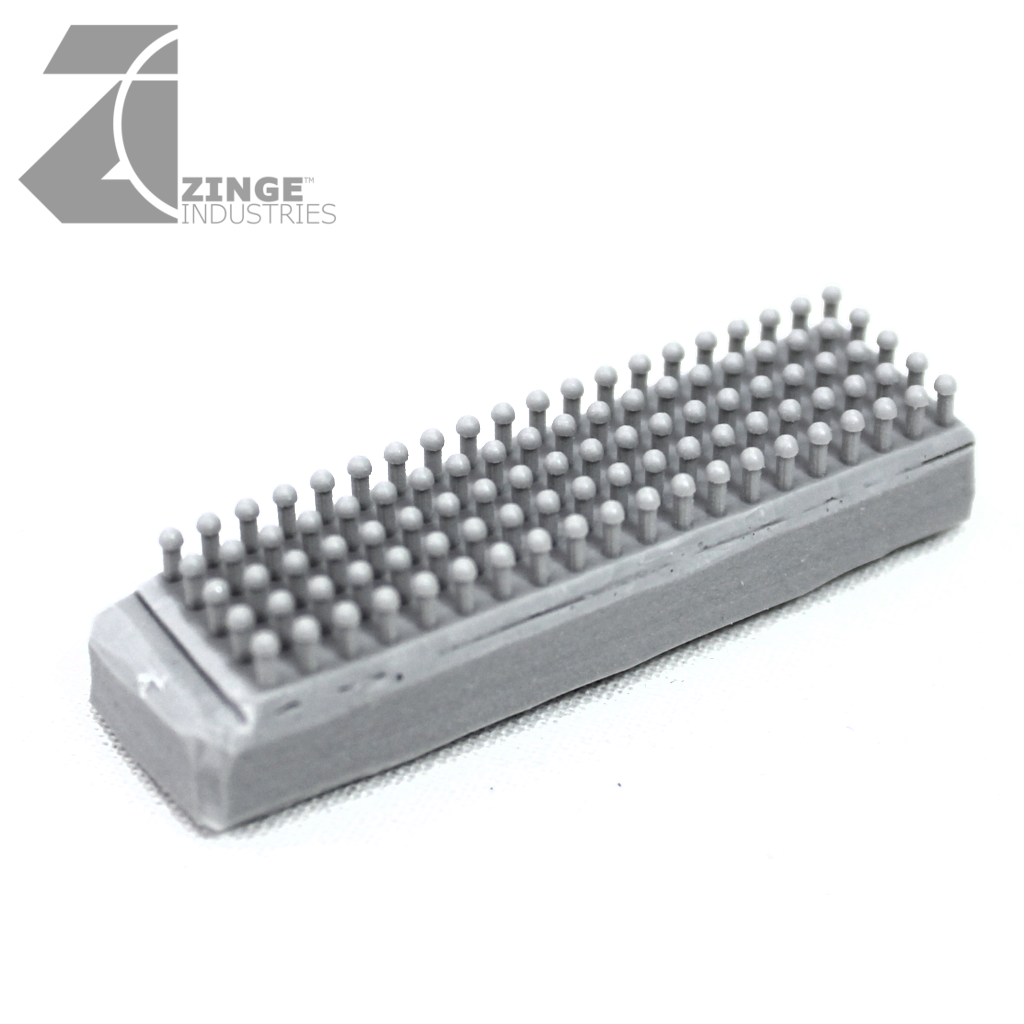 Medium 1.5mm Round Head Rivet Sprue - X 100-Vehicle Accessories, Scenery, Forest Sprues-Photo1-Zinge Industries