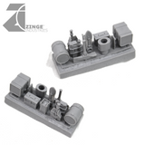 Half Track APC Vehicle Conversion Kit 2 x Axels, 27mm Wheels, 2x Tracks & 2 Upgrade "Forest" Sprues-Vehicle Accessories, Vehicles-Photo5-Zinge Industries