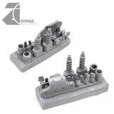 Half Track APC Vehicle Conversion Kit 2 x Axels, 27mm Wheels, 2x Tracks & 2 Upgrade "Forest" Sprues-Vehicle Accessories, Vehicles-Photo6-Zinge Industries