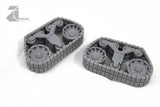 Half Track APC Vehicle Conversion Kit 2 x Axels, 27mm Wheels, 2x Tracks & 2 Upgrade "Forest" Sprues-Vehicle Accessories, Vehicles-Photo3-Zinge Industries