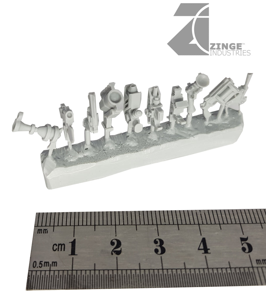 Pistol x 10 Various Human Scale Sprue - Set 2-Armoury, Infantry-Photo1-Zinge Industries