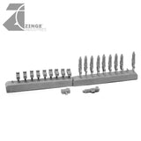 Machine Gun with Ammo Boxes - Post Human - Set of 10-Armoury,Infantry-Photo5-Zinge Industries