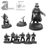 Colonial Empire Artillery Crew - 6 Man, Albanus Zinge and Pigeoneer with Homing Pigeons-Infantry, Artillery-Photo2-Zinge Industries
