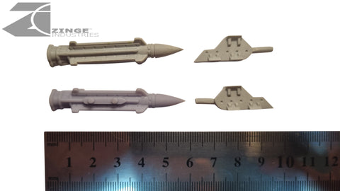 Sci Fi Hunter Missile x2 with Mounts (S-BAM06)