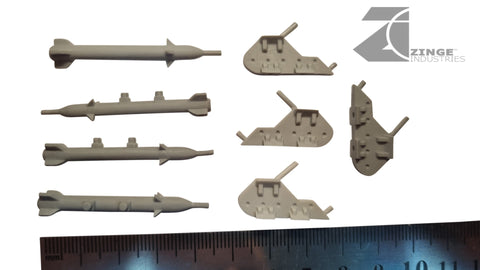 Sidewinder Rockets x4 with Mounts (S-BAM09)