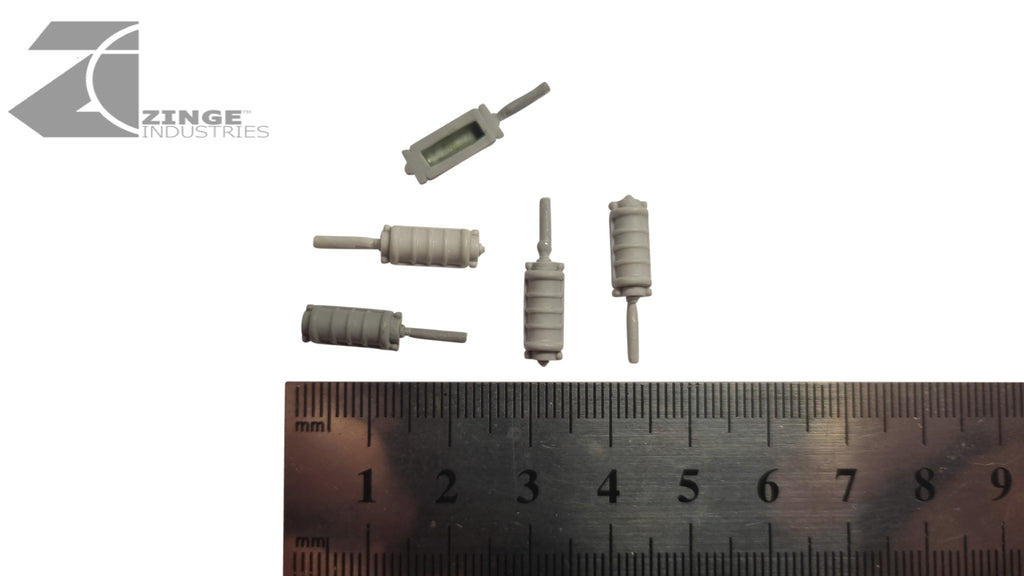 Small Detailed Rectangle Bulkhead - Sprue of 5