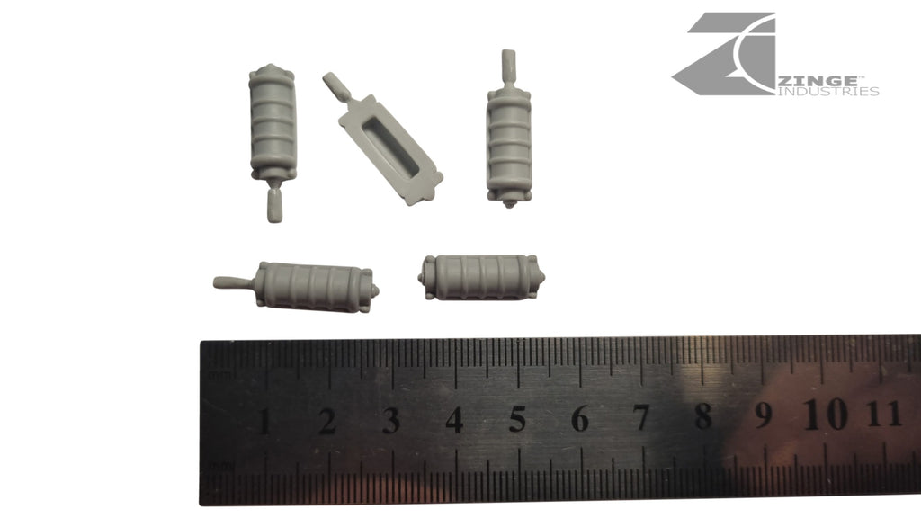 Detailed Rectangle Bulkhead - Sprue of 5