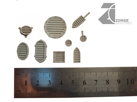 Grills & Vents Set 3 - Set of 9