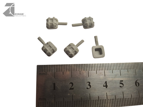 Square Bulkhead Lights - Sprue of 5