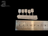 Clear Rectangle Bulkhead - Sprue of 5 - Transparent Light Diffuser