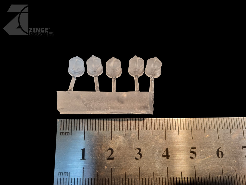 Clear Small Dome Bulkhead - Sprue of 5 - Transparent Light Diffuser ...