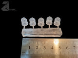 Clear Dome Bulkhead - Sprue of 5 - Transparent Light Diffuser