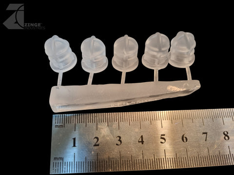 Clear Large Dome Bulkhead - Sprue of 5 - Transparent Light Diffuser