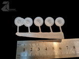 Clear Large Dome Bulkhead - Sprue of 5 - Transparent Light Diffuser