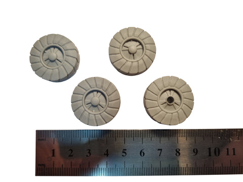 Wheels - 27mm Sci Fi X 4 Sprue