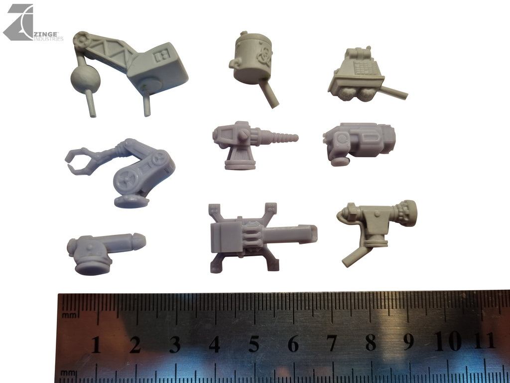 Weapon Sprue 1 - 20mm Scale Suitable for AutoKill and / or Gaslands