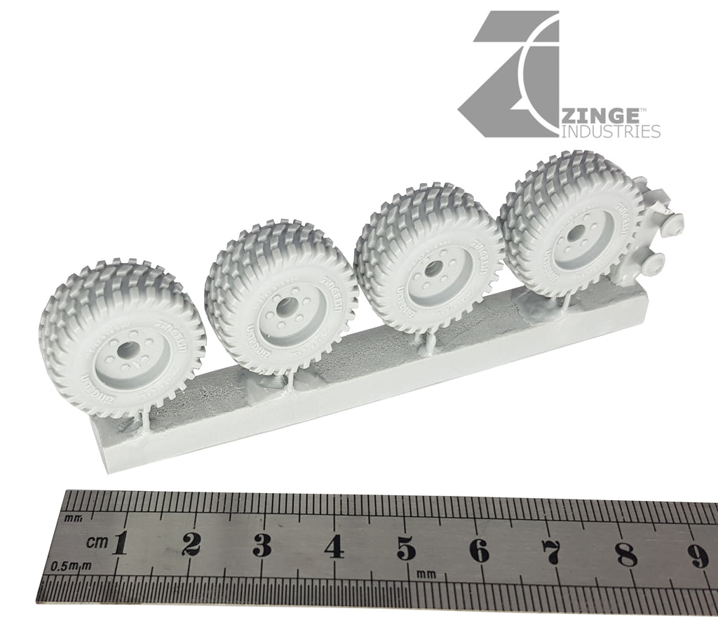 Wheels - 23mm Road Wheel X 4 Sprue-Vehicle Accessories-Photo1-Zinge Industries