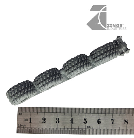 Wheels - 19mm Road Wheel X 4 Sprue-Vehicle Accessories-Photo1-Zinge Industries