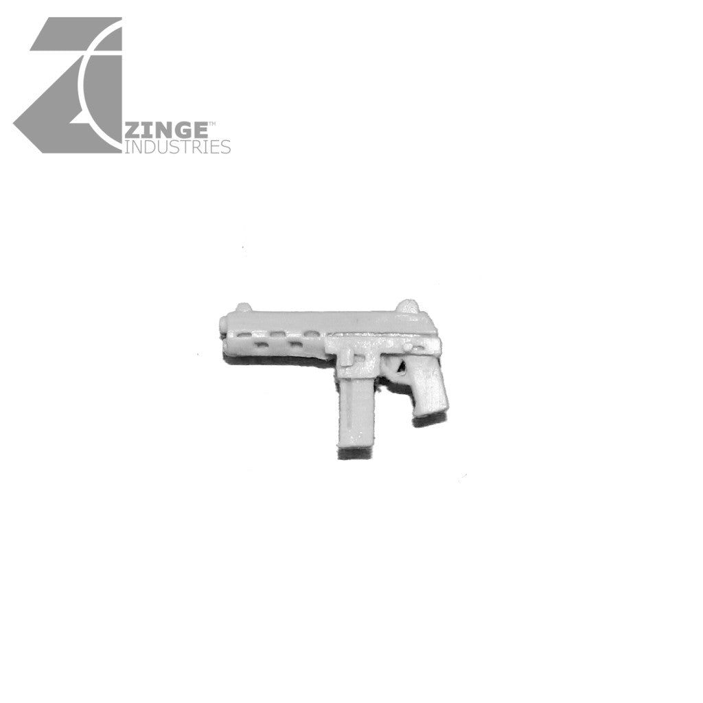 SMG Pistol X 5 Sprue Human Scale-Armoury, Infantry-Photo1-Zinge Industries