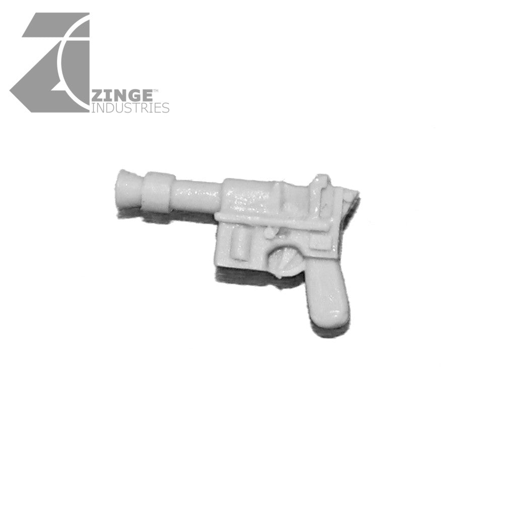 Heavy Mauser Pistol X 5 Sprue Human Scale-Armoury, Infantry-Photo1-Zinge Industries