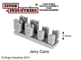 Jerry Cans 4 Large 4 Small-Scenery, Forest Sprues-Photo4-Zinge Industries