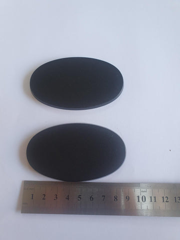 90mm x 52mm Oval Shaped Base x2 Plastic-Bases-Photo1-Zinge Industries