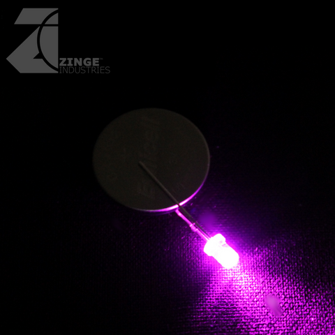 LEDs - Set of 10 - Pink - Solid - Constant Light-Electronics-Photo1-Zinge Industries