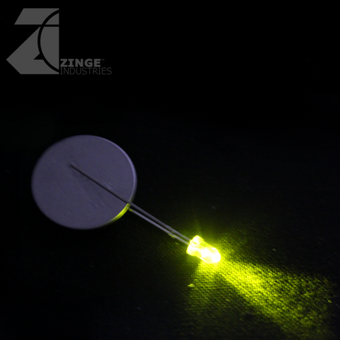 LEDs - Set of 10 - Yellow / Green - Solid - Constant Light-Electronics-Photo1-Zinge Industries