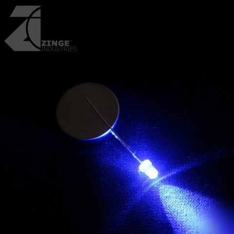 LEDs - Set of 10 - Blue - Solid - Constant Light-Electronics-Photo1-Zinge Industries