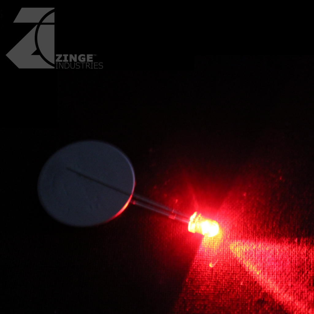 LEDs - Set of 10 - Red - Blinking - 2mm-Electronics-Photo1-Zinge Industries