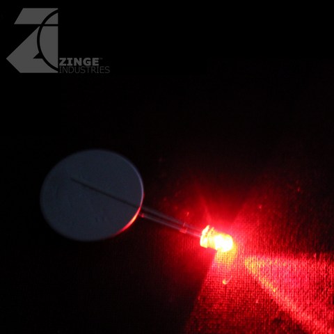 LEDs - Set of 10 - Red - Blinking - 2mm-Electronics-Photo1-Zinge Industries