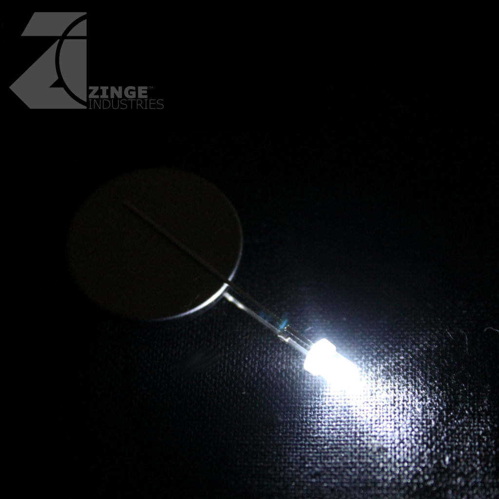 LEDs - Set of 10 - White - Blinking-Electronics-Photo1-Zinge Industries