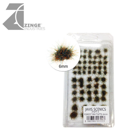 Javis Scenics; Tufts Set - Forest 6mm-Scenery-Photo1-Zinge Industries