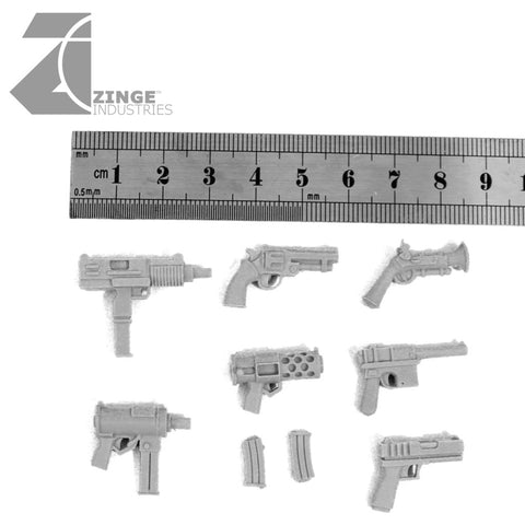 Orc Chieftain & Extra Large Mutant Pistol X 7 Sprue-Armoury, Infantry-Photo1-Zinge Industries