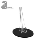 Plastic Flying Oval Base and Stand (Base 120mm by 92mm)-Bases-Photo2-Zinge Industries