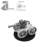 Steampunk Mobile Gun Platform (Only) Battery (3 Platforms) Various-Armoury, Artillery-Photo6-Zinge Industries