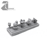 Ball & Socket Joint Set With 2x Styrene Tubes 160mm Lengths 5.5mm & 4mm Diameters-Hobby Tools, Forest Sprues-Photo3-Zinge Industries