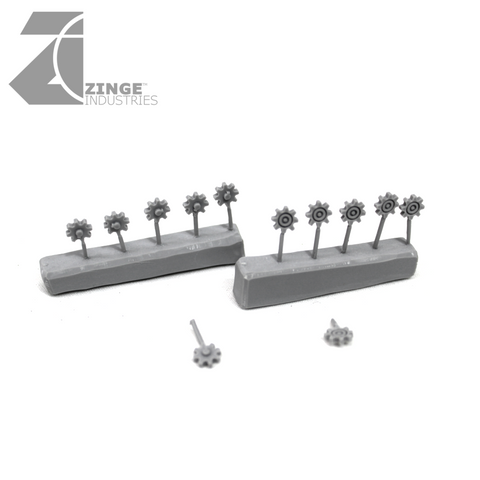 Small Cogs - Sprue of 12-Vehicle Accessories, Scenery, Artillery-Photo1-Zinge Industries