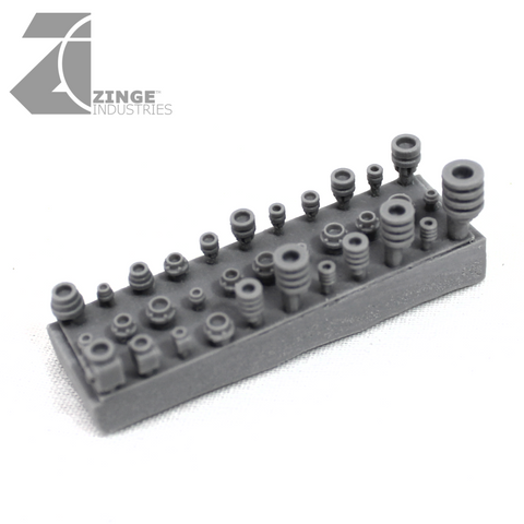Cable Terminals - Plugs & End Caps for Wrapped Wire or Surfaces-Scenery, Wrapped Wire, Forest Sprues-Photo1-Zinge Industries