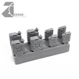 Jerry Cans 4 Large 4 Small-Scenery, Forest Sprues-Photo2-Zinge Industries