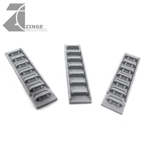 Industrial Ladders with Handrails - Sprue of 3-Scenery-Photo1-Zinge Industries