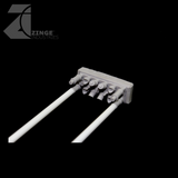 2 X Styrene Tubes 160mm Lengths 5.5mm & 4mm Diameters-Hobby Tools, Forest Sprues-Photo6-Zinge Industries