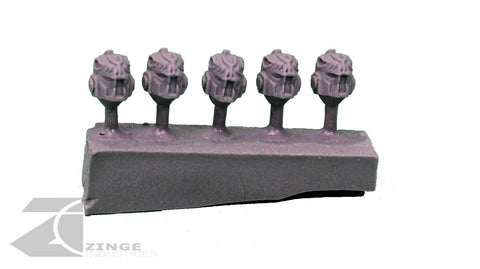 Snake Skull Helmets / Heads x5 Post Human Scale-Infantry-Photo1-Zinge Industries