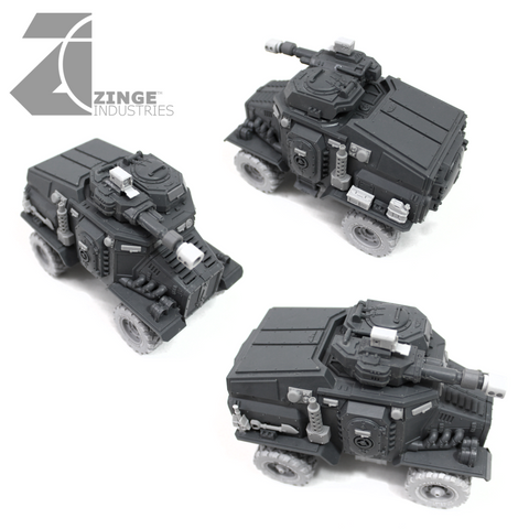 APC Vehicle Conversion Kit 2 x Axels, 4x 27mm Wheels and 2 Upgrade "Forest" Sprues-Vehicle Accessories, Vehicles-Photo1-Zinge Industries